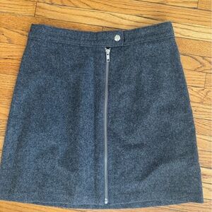 Madewell Wool A-line Mini Skirt